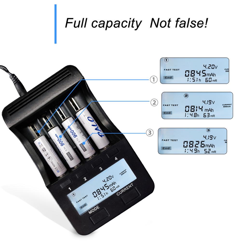 PALO 14500 900 мАч 3,7 В литий-ионные аккумуляторные батареи Литиевая батарея типа АА для светодиодных фонариков, налобных фонарей, мыши