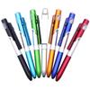 Multifunction Ballpoint Pen LED Light Foldable Phone Stand Night Reading Pencil Office School Students Carving Logo stylus Pen