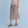 Lapli Pleats Combi Skirt Apskm026002