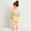 HOT pajamas for boys and [MIKIHOUSE BISCUITS] Short-sleeved girls, baby, kids, children's clothing, yellow, 110cm, 70-7335-144