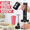 Stainless Steel Electric Blender 2 Speeds Blender Hand Mixer EggsWhisk Vegetable Juicer Grinder Chopper 4 In 1 With 700ml Beaker