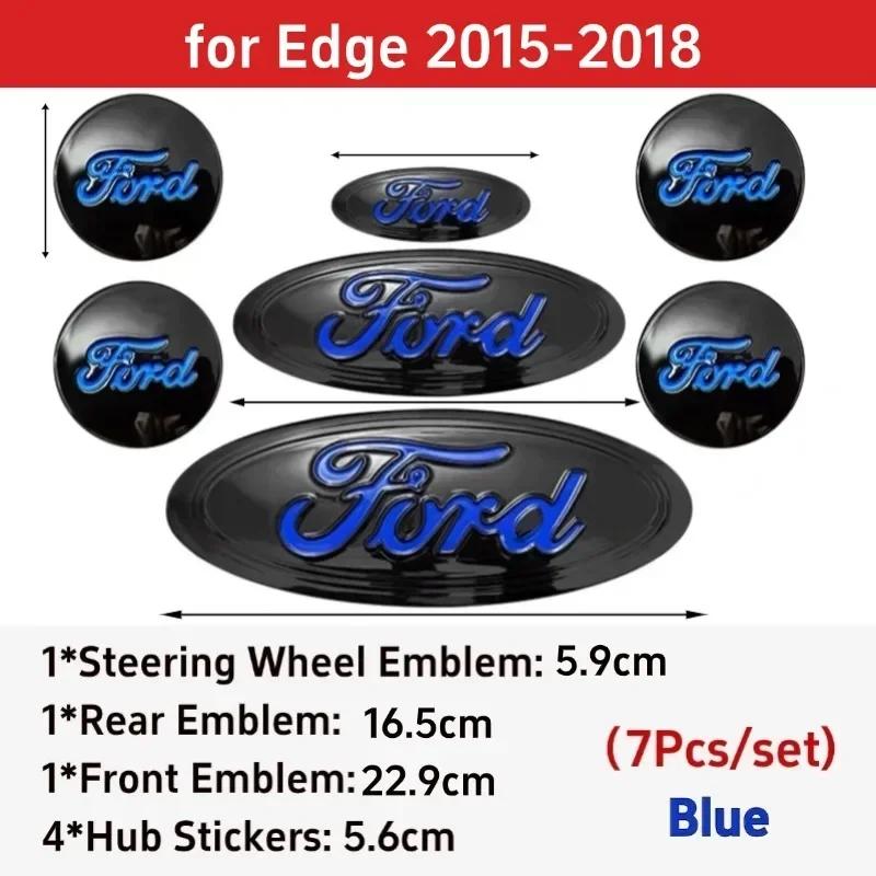 Автомобильная наклейка Ford 2025 Горячий значок автомобиля для Ford Focus Edge Explorer Escape Escape ST Kuga Mondeo Taurus Equator Рулевое колесо Stic