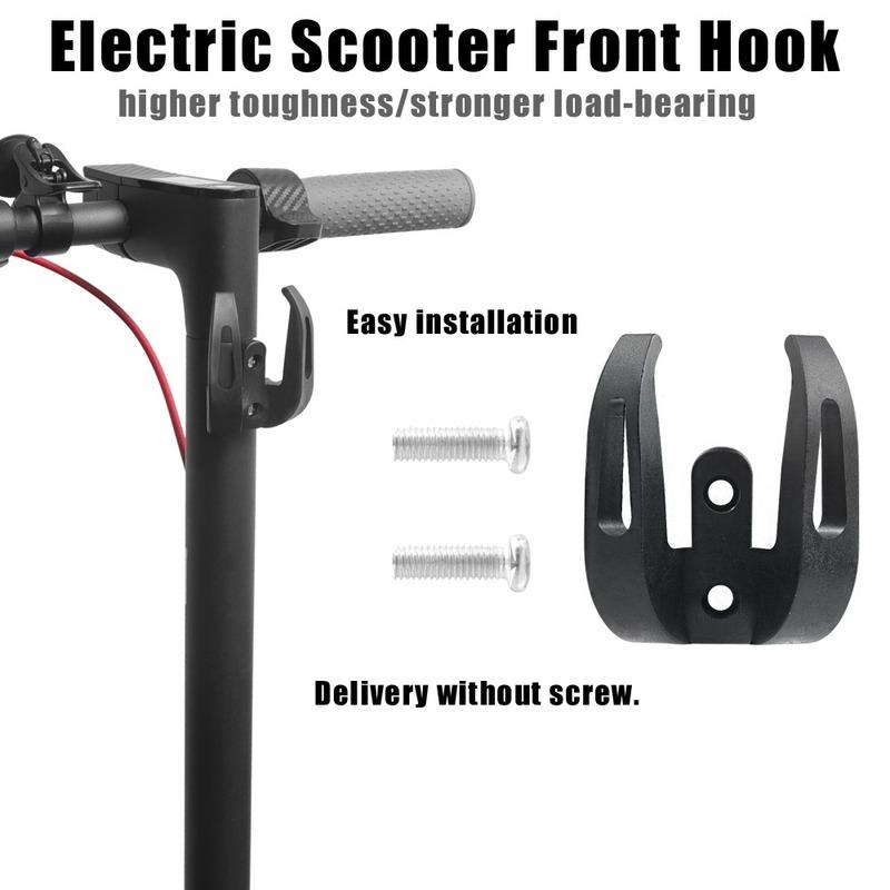 1Pc Electric Scooter Front Hanger Electric Scooter Accessories Scooter Bag Helmet Dual Claw Hook Bags Grip Storage Holder Rack