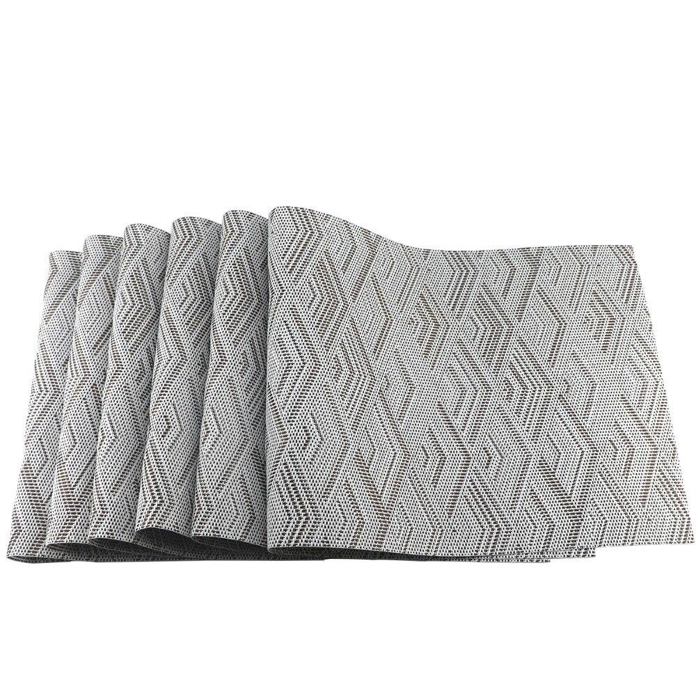 6Pcs/Set Pvc Placemat Dining Table Mats Set Table Bowl Pad Napkin Dining Table Tray Mat Coasters Kids Table Set