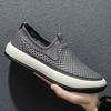 Fashion Lightweight Men Casual Shoes Breathable Slip On Male Casual Sneakers Anti-slip Men's Hollow Out Flats Outdoor Walking Mesh Shoes