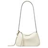 Регулируемый ремень через плечо Romy Кожаная сумка через плечо Маленькая женская сумка через плечо Серебристый Кремовый 176674-921