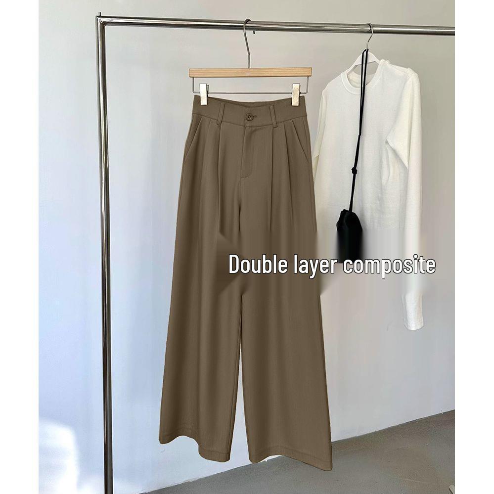 Women's High-Waist Wide Leg Suit Pants - Spring 2025