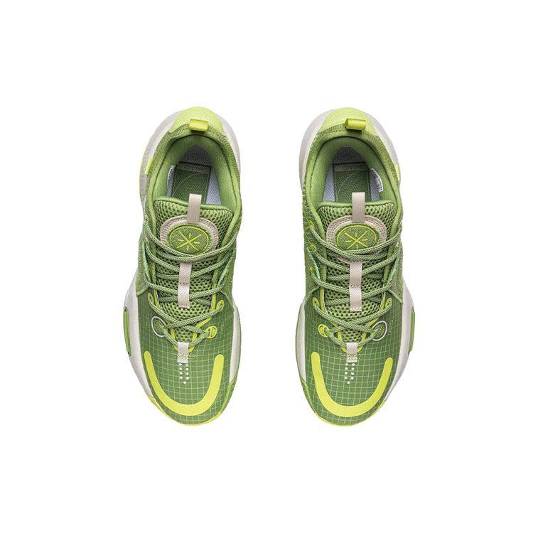 Li Ning All City 9 V1.5 Амортизирующие Нескользящие Износостойкие Низкие Баскетбольные Кроссовки Мужские Оливково-Зеленые ABAR015-6