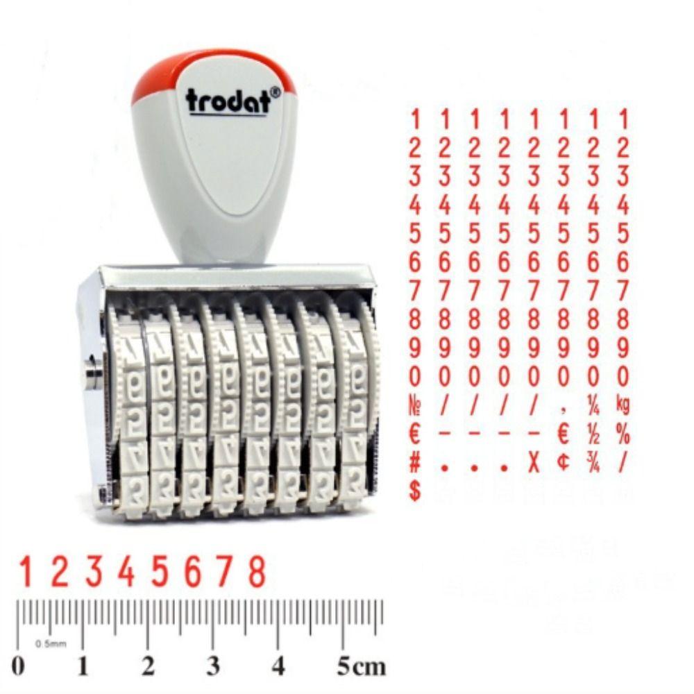 Personalized Roller Stamps Changeable Business Stamps Multi-Function Number Stamp Office