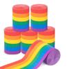 10Rolls Vibrant Colors Rainbow Crepe Paper Colorful Crepe Paper Streamers  Party Backdrop