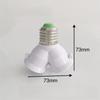 E27 Screw Base E27 Lamp Holder Converter Dual Socket Bulb Splitter Adapter  Bulb Lighting