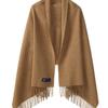 ABRAHAM MOON Merino Wool Shawl 70cm - Camel