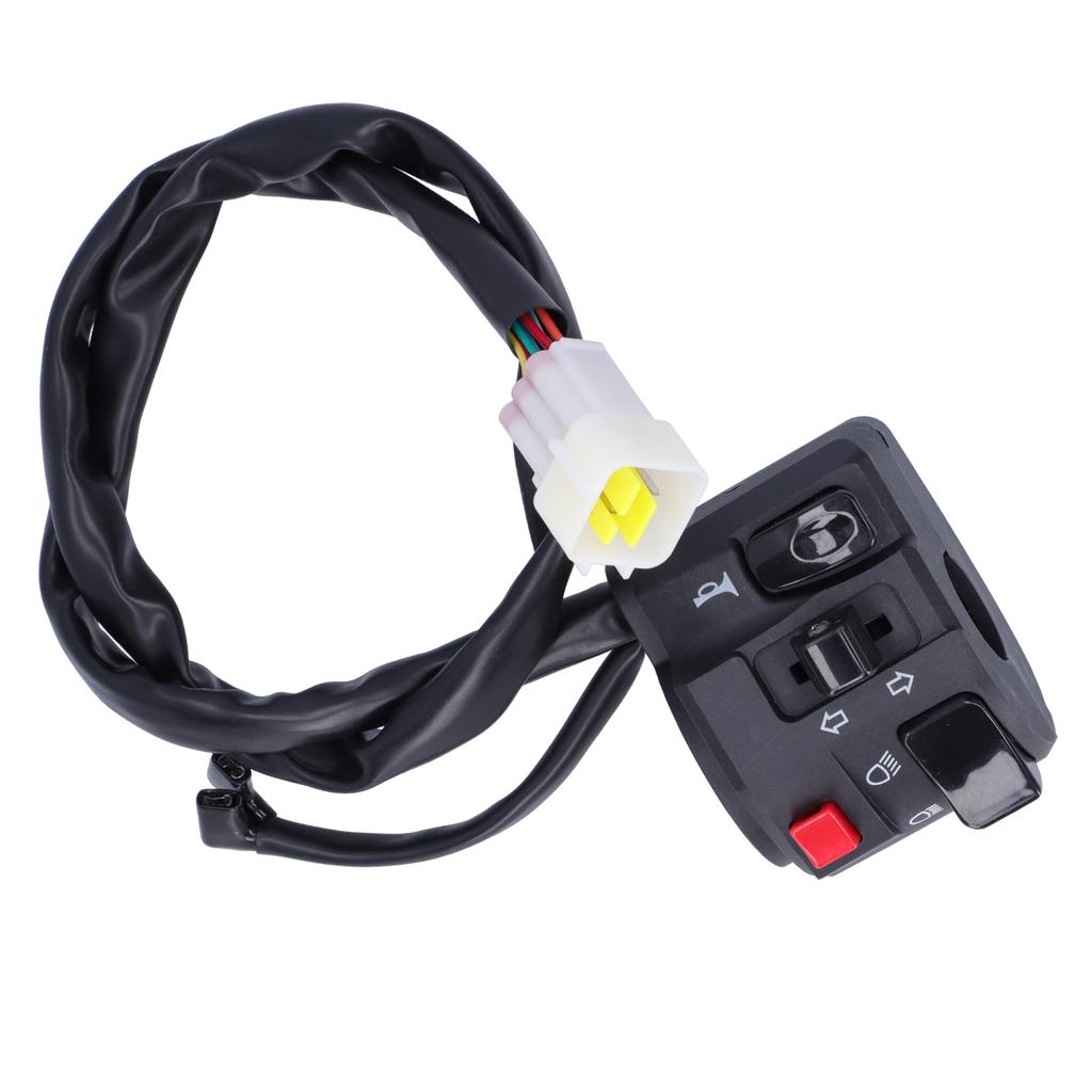 78in Motorcycle Handlebar Switch Horn Button Headlight Turn Signal Fog Lamp Controller