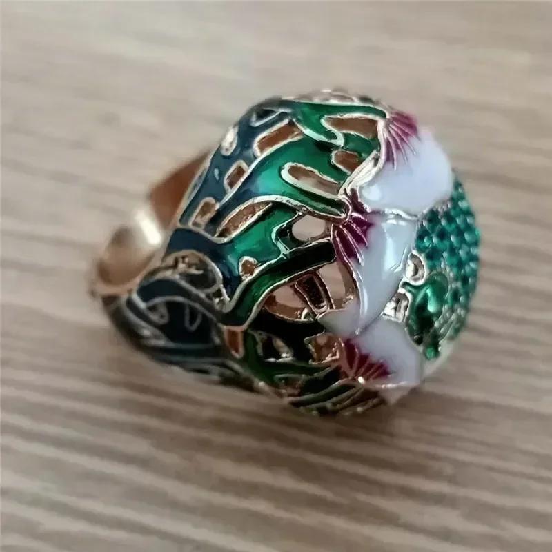 2025 New Luxury Women's Big Black Stone Ring Fashion Silver Zircon Wedding Rings Female Bride Love Engagement