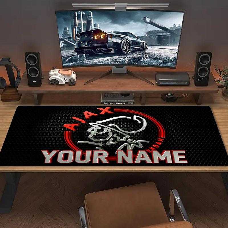 Custom Name AJAX Mouse Pad Large Gaming Table Cushion Non-slip Laptop Tablet Big Mousepad XXL Mat Mini PC Playmat With Lock edge_XIA
