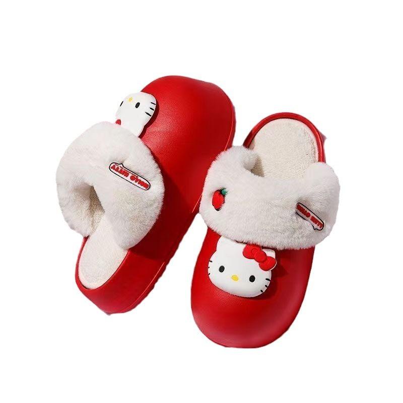 Съемные хлопковые тапочки женские зимние новые домашние комнатные милые мультяшные теплые водонепроницаемые хлопковые шлепанцы женская обувь