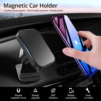 Универсальный магнитный держатель для телефона в автомобиль, крепление-подставка для iPhone Samsung, крепление на воздуховод, поддержка GPS, держатель для автомобиля