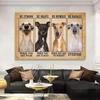 Funny Dogs Canvas Painting Animal Be Better Posters and Prints Wall Art Pictures for Living Room Modern Home Decor No Frame