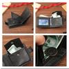 Folding Coin Purse PU Leather Card Bag Durable Mens Short Wallet  Men