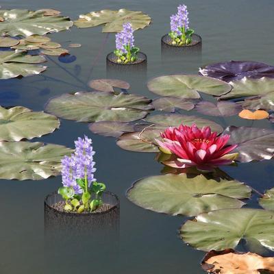 Пруд Плантатор Плавающий Горшок Для Растений 4X Плавающие Водные Сетчатые Дышащие Мешки Для Посадки Для Водной Посадки Внутренний Сад Балкон