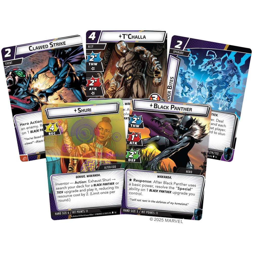Asmodee Marvel Champions Card Game Black Panther Hero Pack