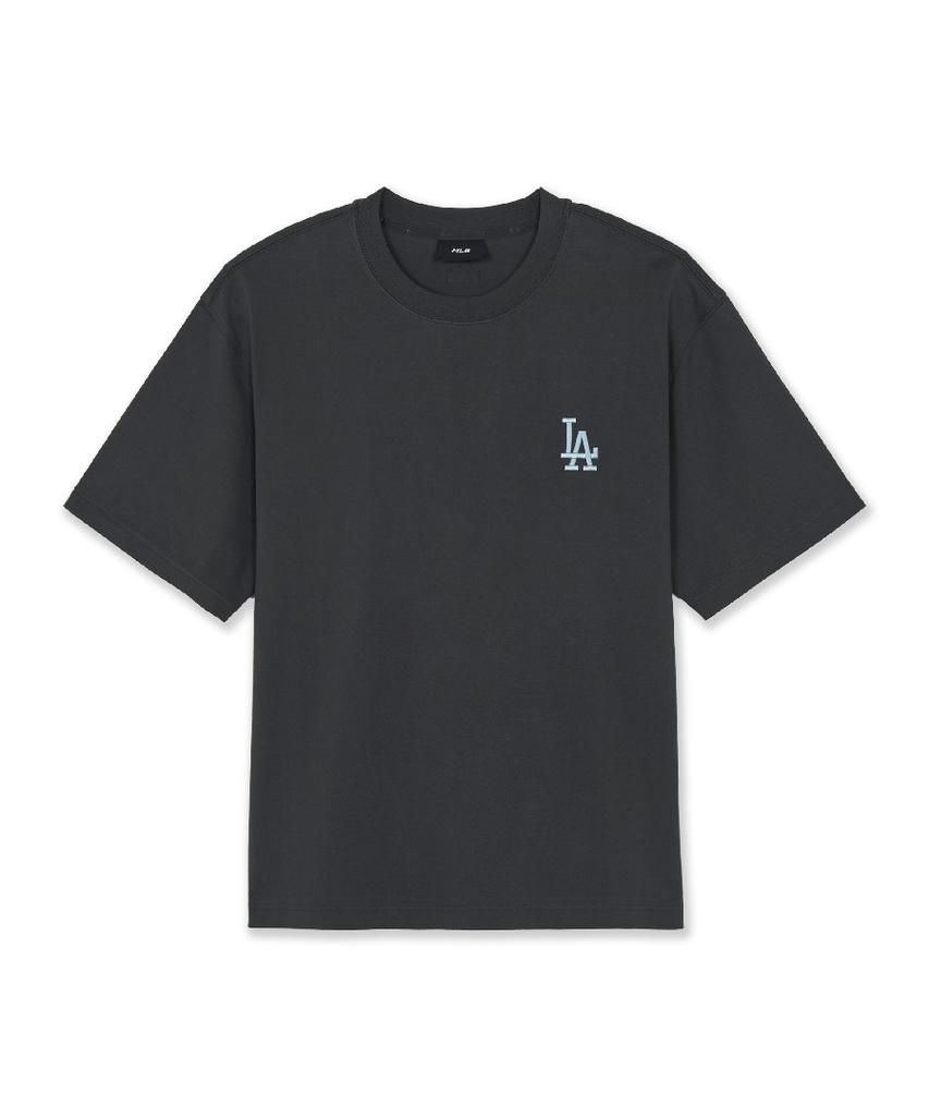 Футболка с коротким рукавом Emelbi Monogram Gradient Monotive Полуоверсайз La (D.Угольно-серый)