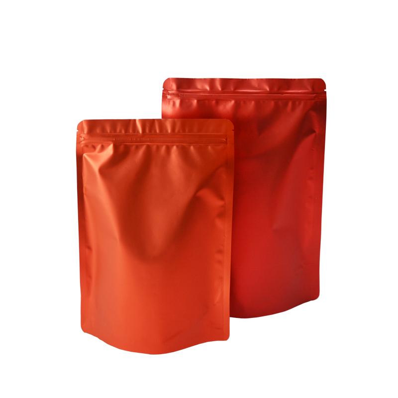 100 шт. цветных стоячих пакетов из фольги с застежкой-молнией, стоячие пакеты из алюминиевой фольги, пакеты для хранения продуктов с застежкой-молнией, бесплатная доставка