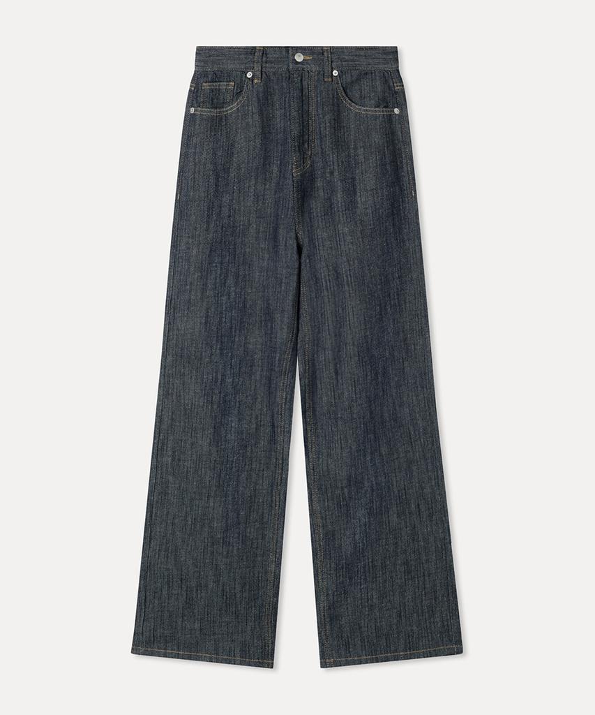 MIXXO Linen Semi Wide Fit Denim