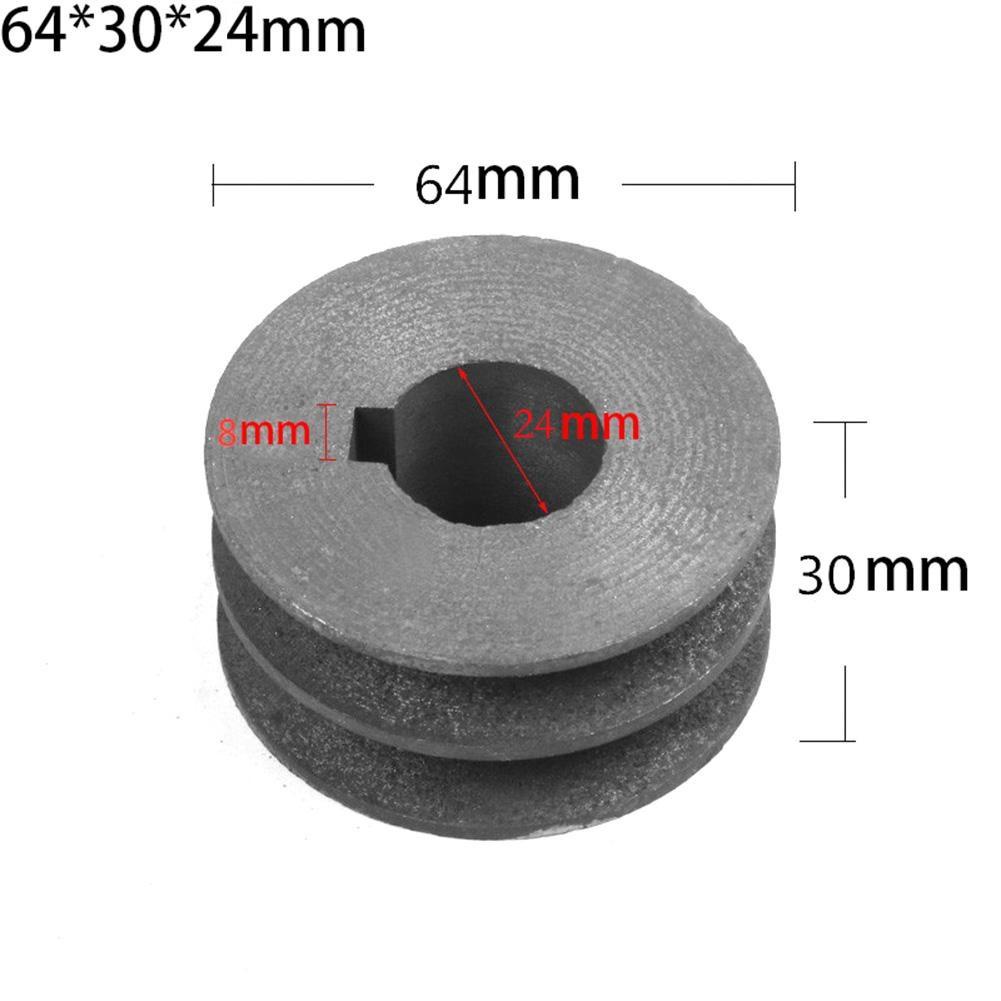 Чугунный шкив клинового ремня Диа 50мм-100 Двухручьевой шкив Аксессуар для электроинструмента