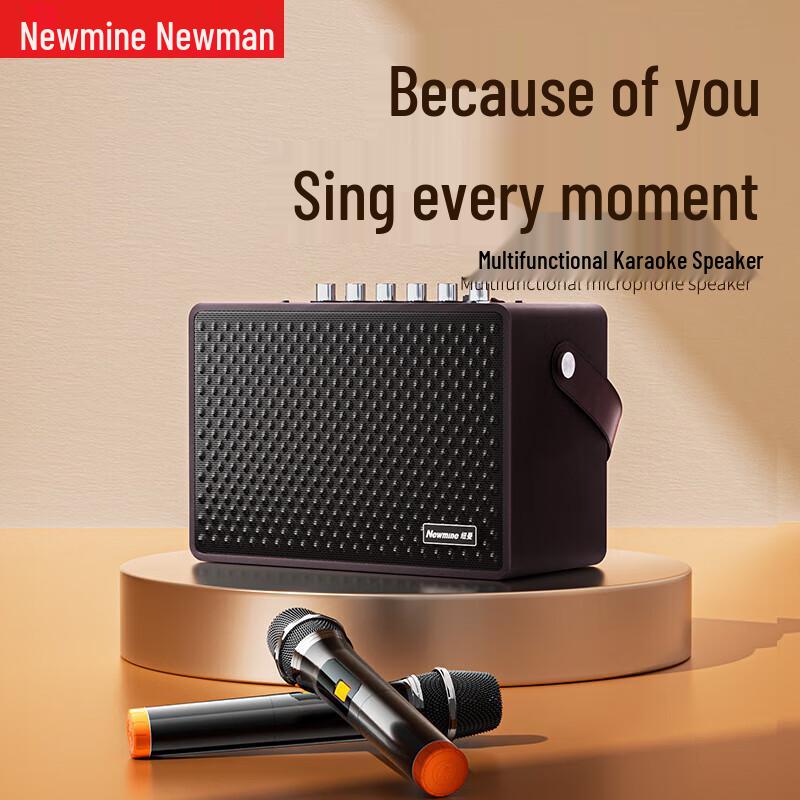 Портативная Bluetooth-колонка для караоке Newman K222, штекер CN (адаптер в комплекте) (Китайская версия)