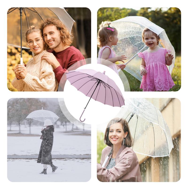 Автоматический зонт 16-реберный легкий длинный зонт с прямой ручкой защита от дождя большой зонт-палка для студентов