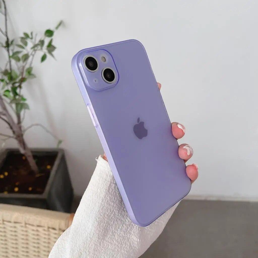 Ультратонкий тонкий мягкий прозрачный матовый чехол для телефона iPhone 15 14 Pro Max 11 13 12 Mini 7 8 Plus X XR прозрачный полный чехол для камеры