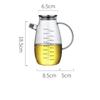 Glass Oil Pot Leak-proof Oil Bottle with Scale Kitchen Cooking Tool Vinegar Soy Sauce Bottle Gravy Boat