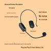 Universal 2.4G Wireless Microphone Headset & Amplifier for Teachers, Tour Guides, and Outdoor Use.