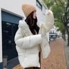 Женский зимний пуховик новый короткий с капюшоном куртка-хлеб утиный пух модная универсальная теплая куртка
