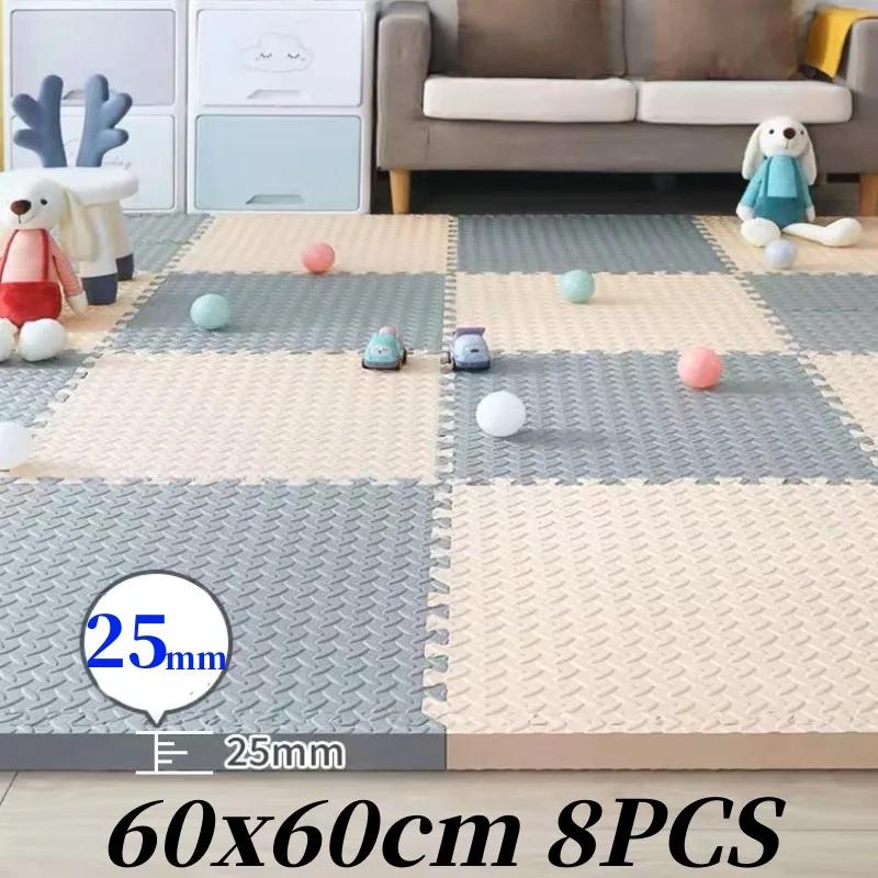 Татами 60x60 Поролоновые Коврики-Пазлы Коврик для Игр Малыша Коврик для Активностей Малыша Коврик для Игр Малыша Коврик-Пазл Игровые Коврики Коврик для Малыша Напольный Коврик для Малыша
