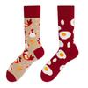 Asymmetric Cartoon Mid-Calf Cotton Socks for Men and Women - Trendy European & American Fashion