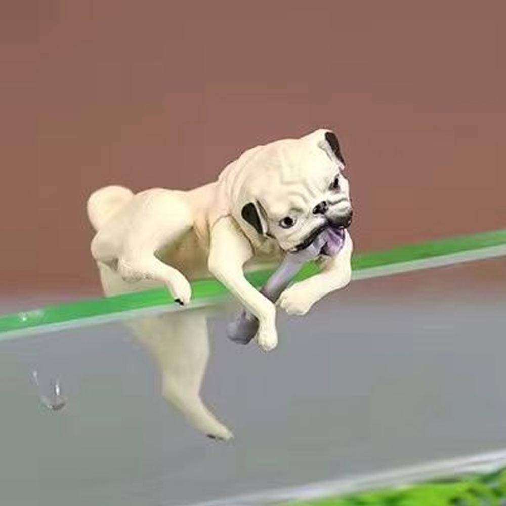 1 шт. Новая фигурка собаки, украшение для ландшафта аквариума, украшение края круглого аквариума, японский досуг, креативный ландшафт.