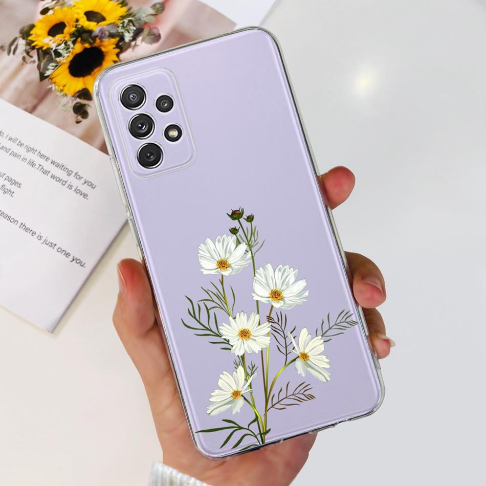 Чехол для Samsung Galaxy A52 Чехол Samsung A52s 5G Элегантная Печать Мягкий Силикон ТПУ Задняя Крышка Телефона Для Samsung A52 4G 5G A 52 52s