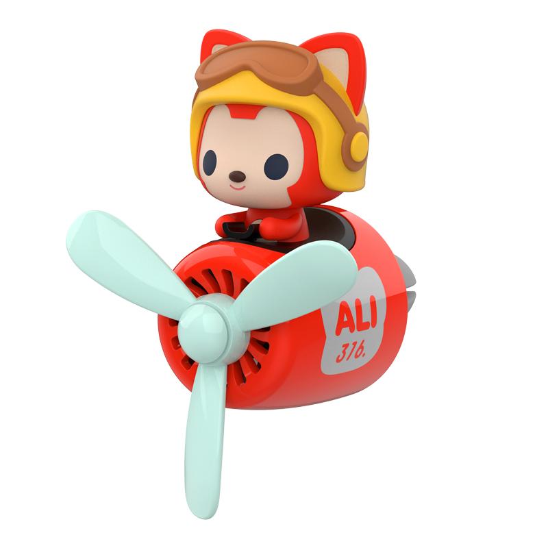 Car Air Freshener Smell In The Styling Vent Perfume Diffuser Bear Pilot Rotating Propeller Fragrance Air Fresheners Clip