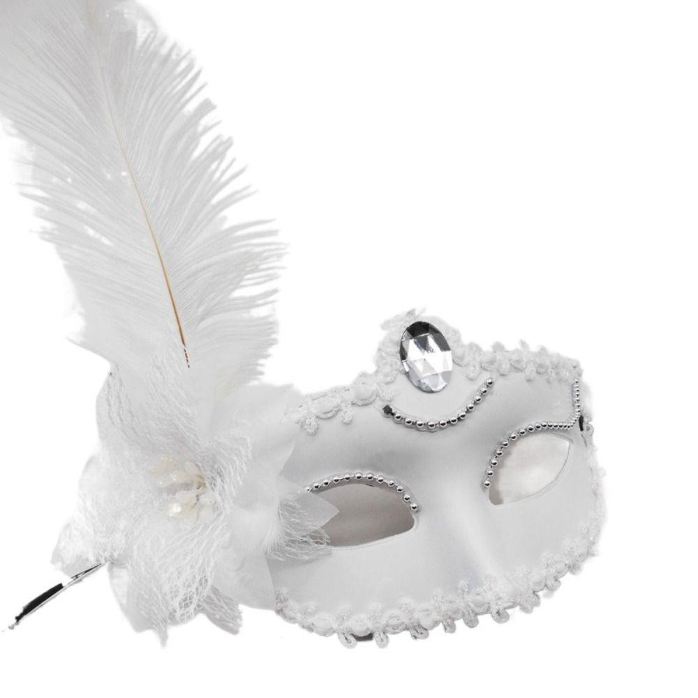 Lace Eye Mask  Flower Masquerade Mask Exquisite Feather Venetian Mask  Cosplay
