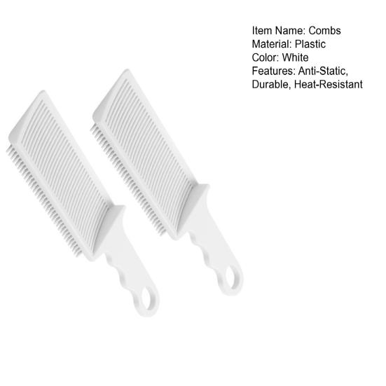 2Pcs Anti-Static Hair Comb Set Durable Plastic Heat-Resistant Ergonomic Handle Easy Styling Tangle-Free Hair Comb