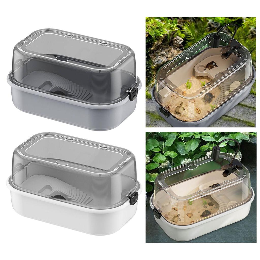 Аквариум для черепах, большой космический ящик с платформой и зоной для плавания, аквариум для разведения черепах, лягушек, черепах-отшельников, ящериц и черепах