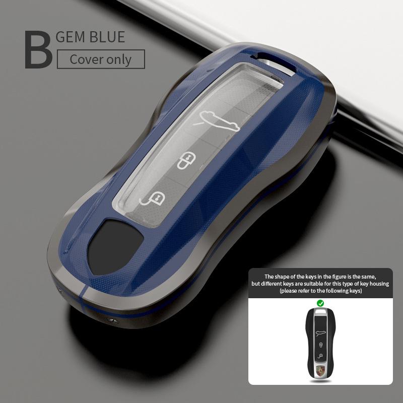 Porsche Key Shell: Compatible with 718, Cayenne, 911, Macan, Panamera Models