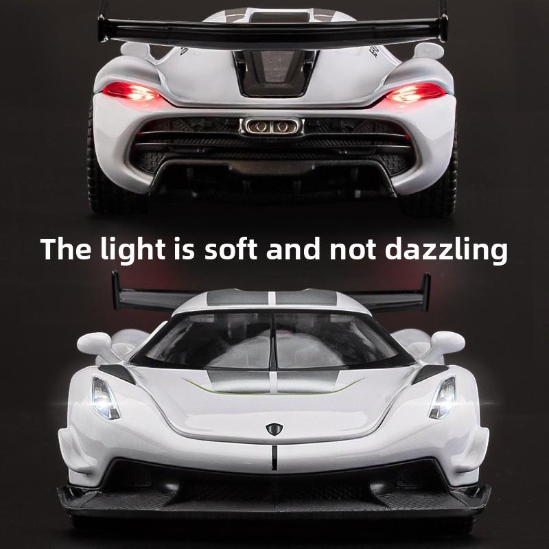 Модель автомобиля Koenigsegg Jesko из сплава 1:Масштаб 32 с инерционным управлением Для коллекционеров и детей