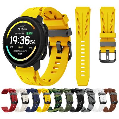 22 мм Силиконовый ремешок для Suunto Vertical 2 / RACE 2 S / Run / Ocean Запасной ремешок для Suunto 5 9 Peak Pro Браслет