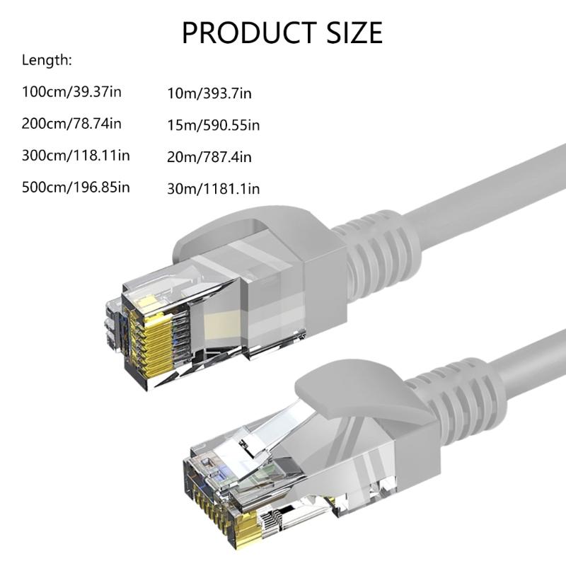 Durability LAN Patches Cord Cat6 Ethernet Patches Cable with RJ45 Connectors for Internet Networking Connection Wide Use