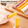 100 шт. одноразовых пакетов для мороженого с воронкой, прозрачные трубки для заморозки полезных закусок, палочек для йогурта, соков, смузи, легко самогерметизируются, многоразовые