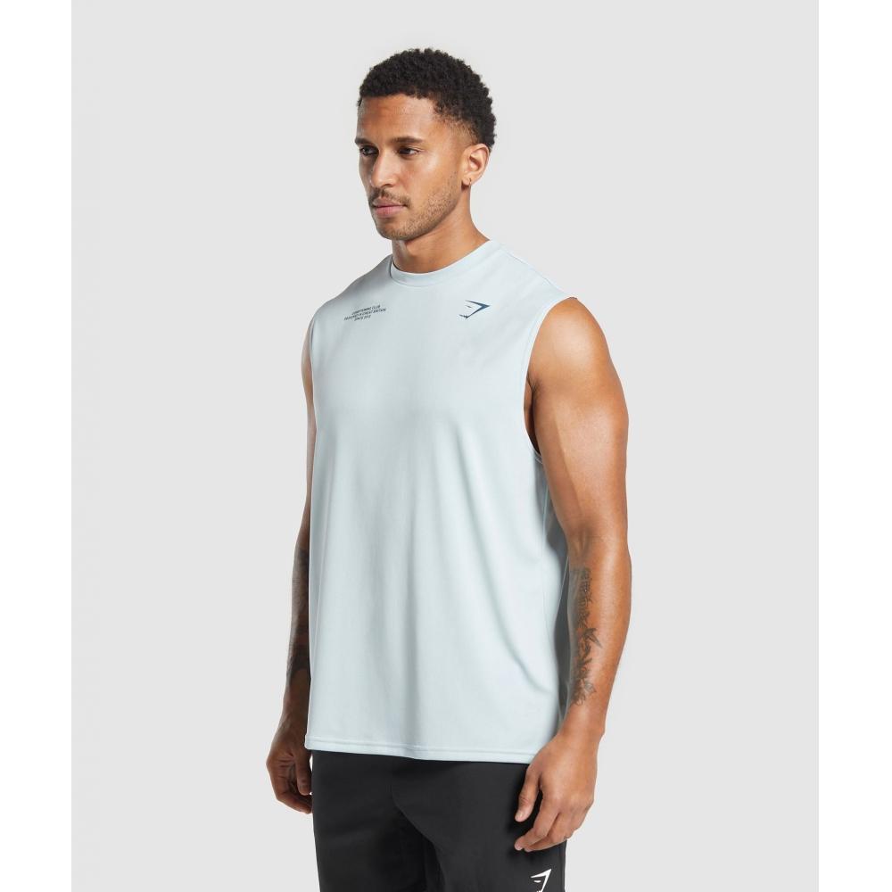 Gymshark Кондиционер Club Tank Cool Blue A2b4u Ucvd