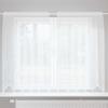 Lace Curtain with Curtains Floral Design White 180 x 150 cm Polyester